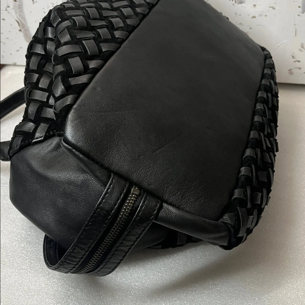 Liebeskind Black Woven Leather Satchel